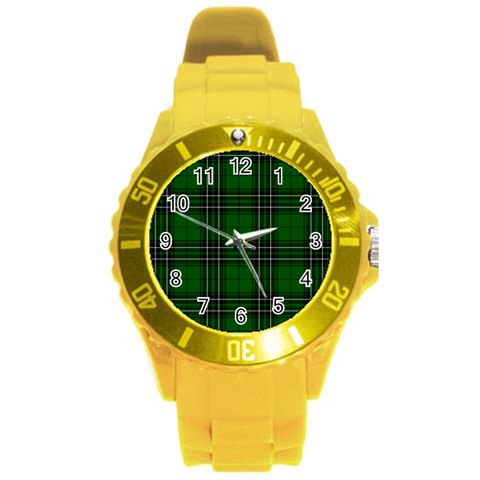 MacLean Tartan Round Plastic Sport Watch (L) from ArtsNow.com Front