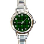 MacLean Tartan Round Italian Charm Watch