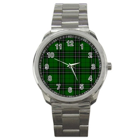 MacLean Tartan Sport Metal Watch from ArtsNow.com Front