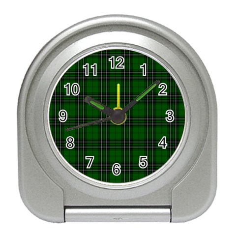 MacLean Tartan Desk Alarm Clock from ArtsNow.com Front