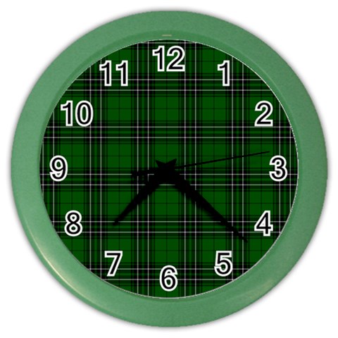 MacLean Tartan Color Wall Clock from ArtsNow.com Front