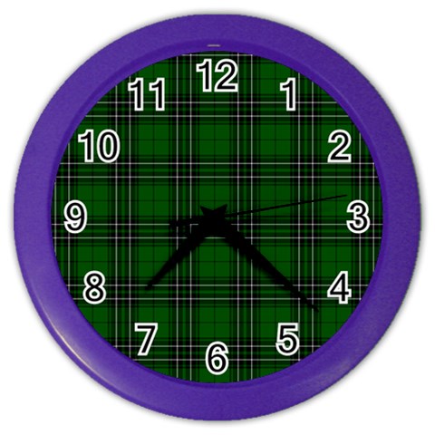 MacLean Tartan Color Wall Clock from ArtsNow.com Front