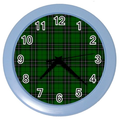 MacLean Tartan Color Wall Clock from ArtsNow.com Front