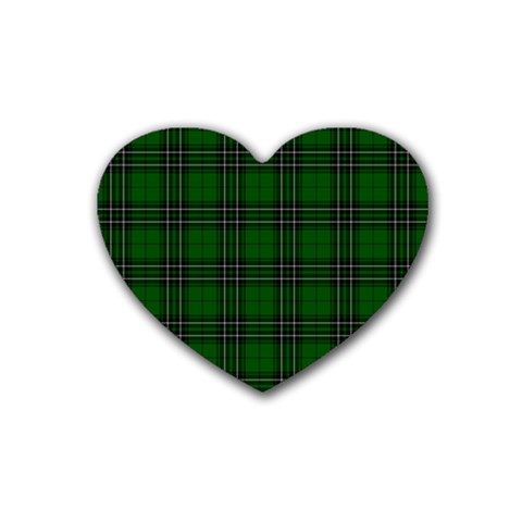 MacLean Tartan Heart Coaster (4 pack) from ArtsNow.com Front