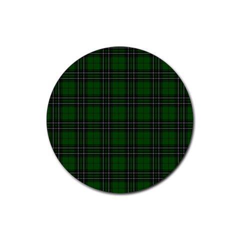 MacLean Tartan Rubber Round Coaster (4 pack) from ArtsNow.com Front