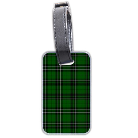 MacLean Tartan Luggage Tag (Two Sides) from ArtsNow.com Front