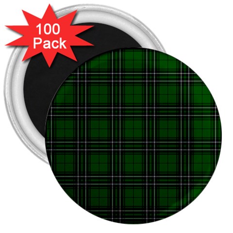 MacLean Tartan 3  Magnet (100 pack) from ArtsNow.com Front