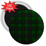 MacLean Tartan 3  Magnet (100 pack)