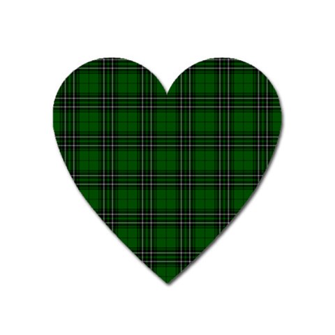 MacLean Tartan Magnet (Heart) from ArtsNow.com Front