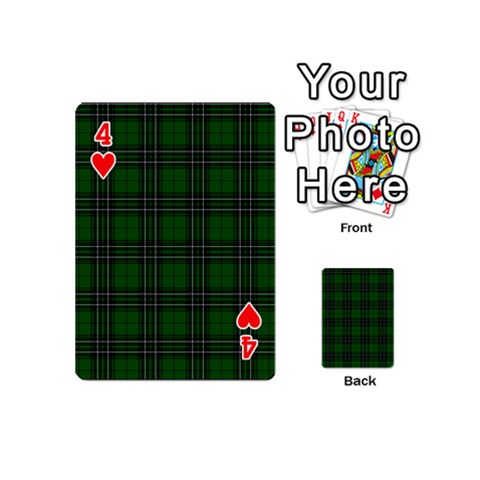 MacLean Tartan Playing Cards 54 (Mini) from ArtsNow.com Front - Heart4