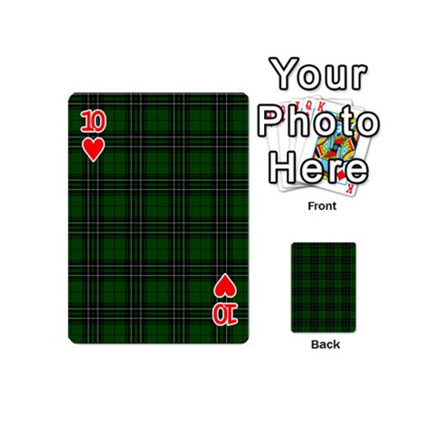 MacLean Tartan Playing Cards 54 (Mini) from ArtsNow.com Front - Heart10