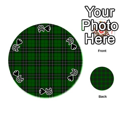 MacLean Tartan Playing Cards 54 (Round) from ArtsNow.com Front - Spade10
