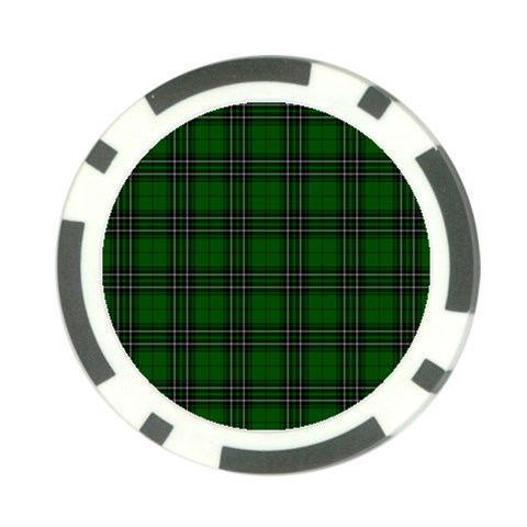 MacLean Tartan Poker Chip Card Guard (10 pack) from ArtsNow.com Front