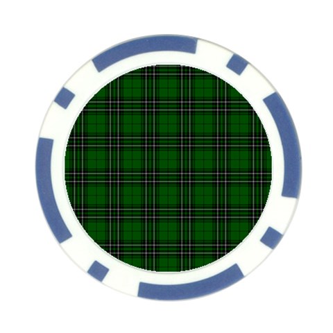 MacLean Tartan Poker Chip Card Guard (10 pack) from ArtsNow.com Front