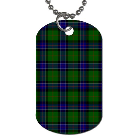 Sinclair Tartan Dog Tag (Two Sides) from ArtsNow.com Front