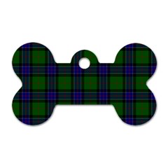 Sinclair Tartan Dog Tag Bone (Two Sides) from ArtsNow.com Back