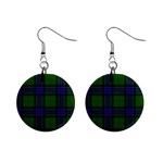 Sinclair Tartan 1  Button Earrings