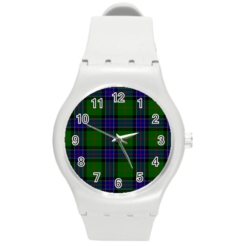 Sinclair Tartan Round Plastic Sport Watch (M) from ArtsNow.com Front