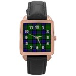 Sinclair Tartan Rose Gold Leather Watch