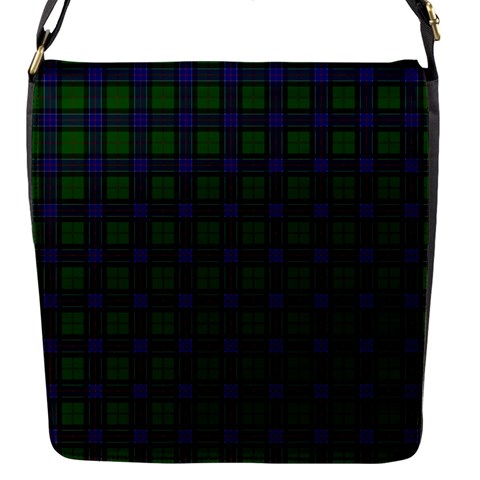 Sinclair Tartan Flap Closure Messenger Bag (S) from ArtsNow.com Front
