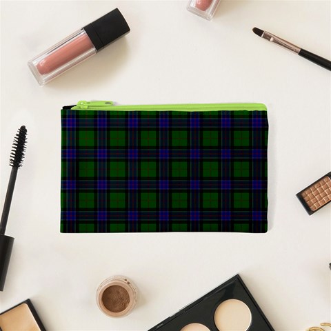 Sinclair Tartan Canvas Cosmetic Bag (XS) from ArtsNow.com Front