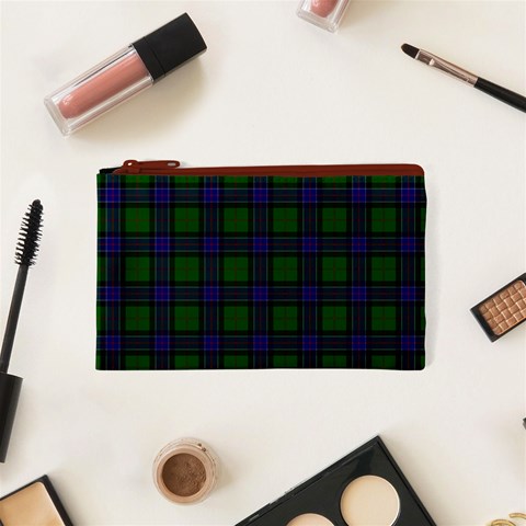 Sinclair Tartan Canvas Cosmetic Bag (XS) from ArtsNow.com Front