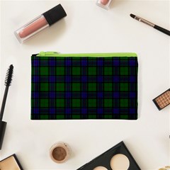 Sinclair Tartan Canvas Cosmetic Bag (XS) from ArtsNow.com Front