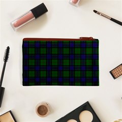 Sinclair Tartan Canvas Cosmetic Bag (XS) from ArtsNow.com Back