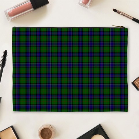 Sinclair Tartan Cosmetic Bag (XL) from ArtsNow.com Back