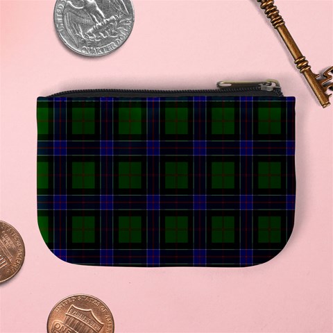 Sinclair Tartan Mini Coin Purse from ArtsNow.com Back