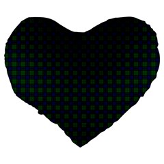 Sinclair Tartan Large 19  Premium Flano Heart Shape Cushion from ArtsNow.com Back