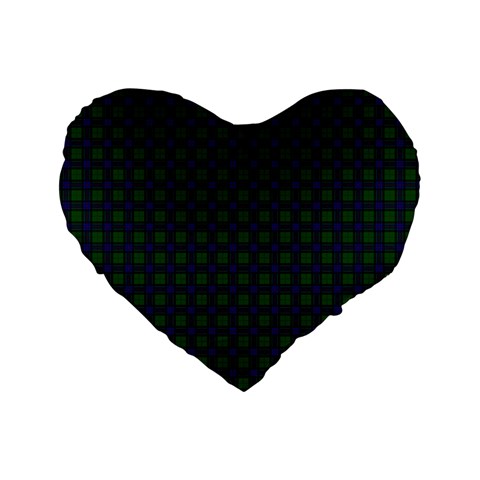 Sinclair Tartan Standard 16  Premium Heart Shape Cushion from ArtsNow.com Front