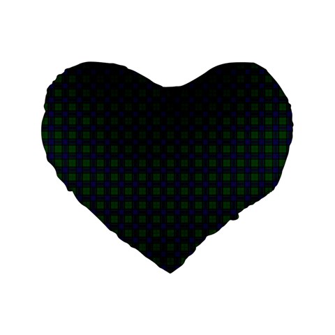 Sinclair Tartan Standard 16  Premium Flano Heart Shape Cushion from ArtsNow.com Front
