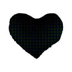 Sinclair Tartan Standard 16  Premium Flano Heart Shape Cushion from ArtsNow.com Front