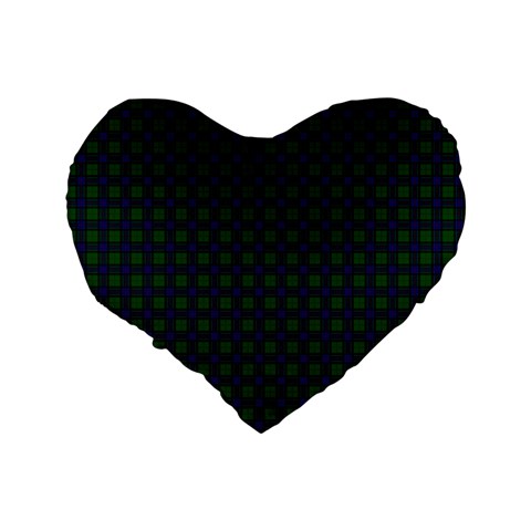 Sinclair Tartan Standard 16  Premium Flano Heart Shape Cushion from ArtsNow.com Back