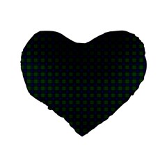 Sinclair Tartan Standard 16  Premium Flano Heart Shape Cushion from ArtsNow.com Back
