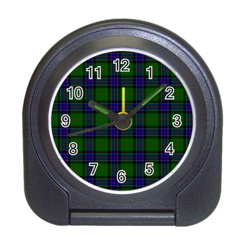 Sinclair Tartan Desk Alarm Clock from ArtsNow.com Front