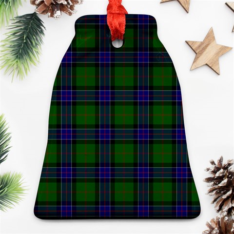 Sinclair Tartan Bell Ornament (Two Sides) from ArtsNow.com Front