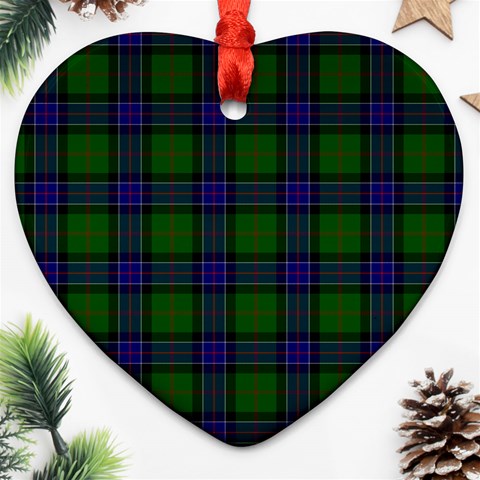 Sinclair Tartan Ornament (Heart) from ArtsNow.com Front