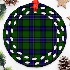 Sinclair Tartan Round Filigree Ornament (Two Sides) from ArtsNow.com Back