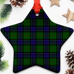 Sinclair Tartan Star Ornament (Two Sides) from ArtsNow.com Back