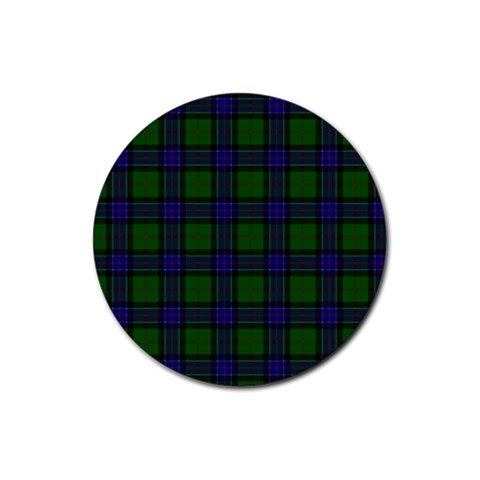 Sinclair Tartan Rubber Coaster (Round) from ArtsNow.com Front