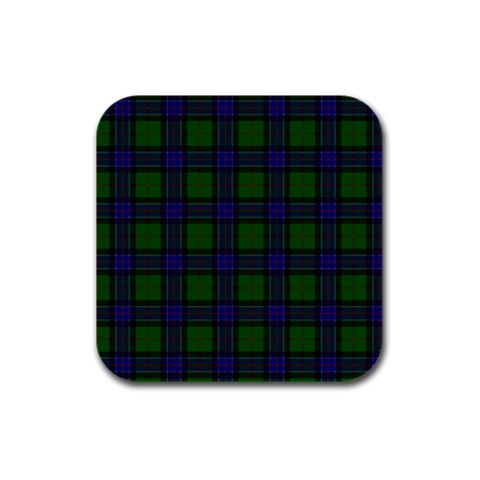 Sinclair Tartan Rubber Square Coaster (4 pack) from ArtsNow.com Front