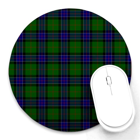 Sinclair Tartan Round Mousepad from ArtsNow.com Front