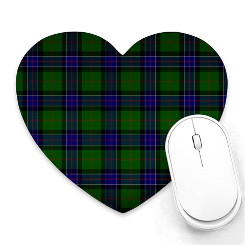 Sinclair Tartan Heart Mousepad from ArtsNow.com Front