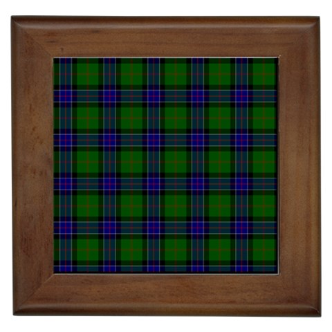 Sinclair Tartan Framed Tile from ArtsNow.com Front