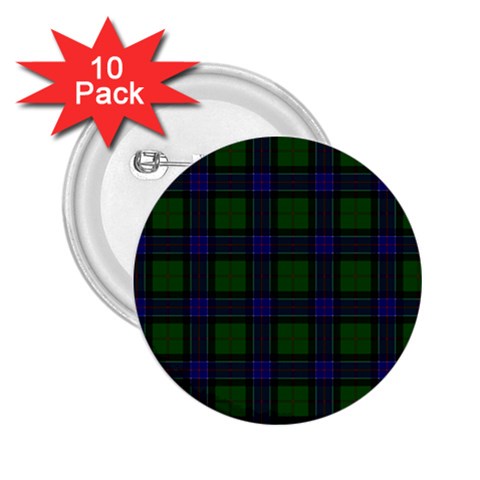 Sinclair Tartan 2.25  Button (10 pack) from ArtsNow.com Front