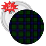 Sinclair Tartan 3  Button (10 pack)