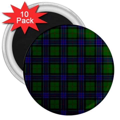 Sinclair Tartan 3  Magnet (10 pack) from ArtsNow.com Front