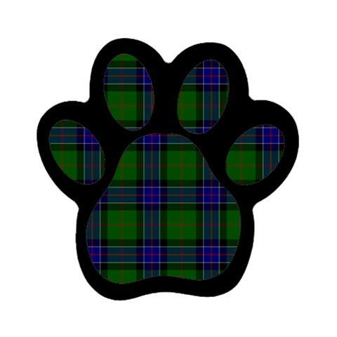 Sinclair Tartan Magnet (Paw Print) from ArtsNow.com Front